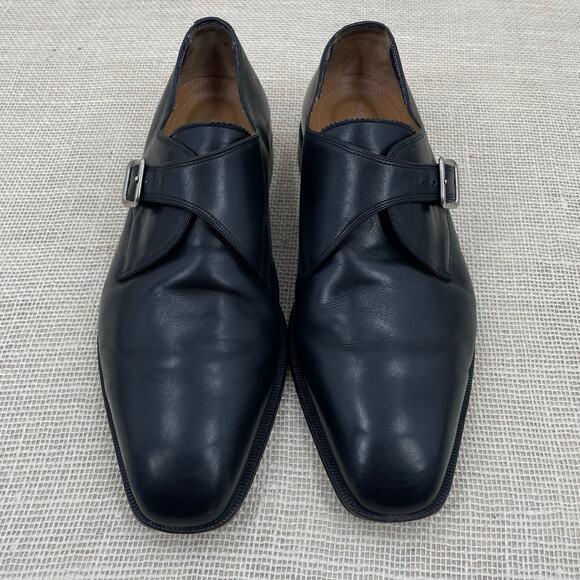 Florsheim Imperial All Leather Black Single Monk Strap Dress Shoes Men's 9.5 EEE - Picture 7 of 10